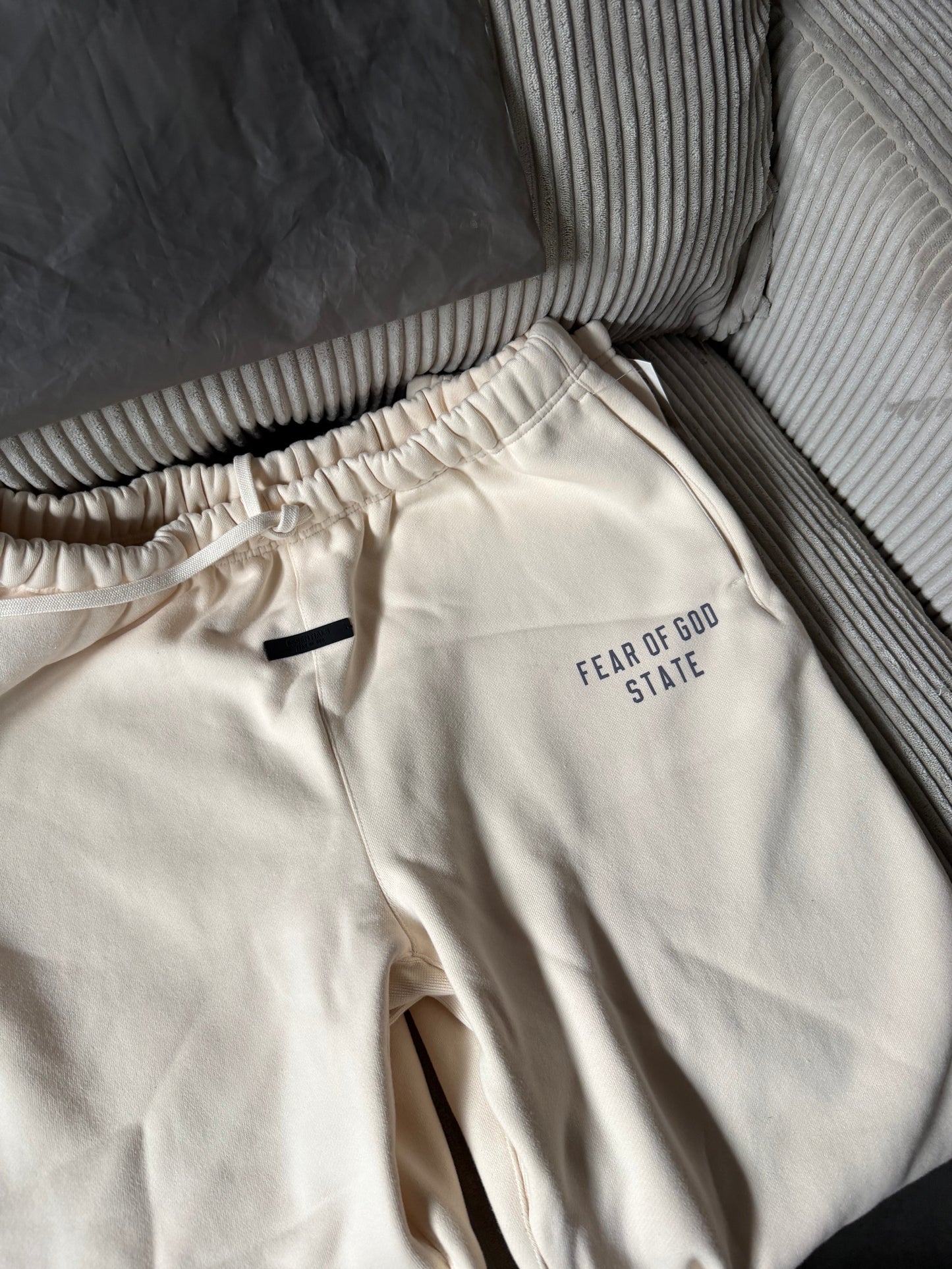 Fear Of God White sweatpants / L