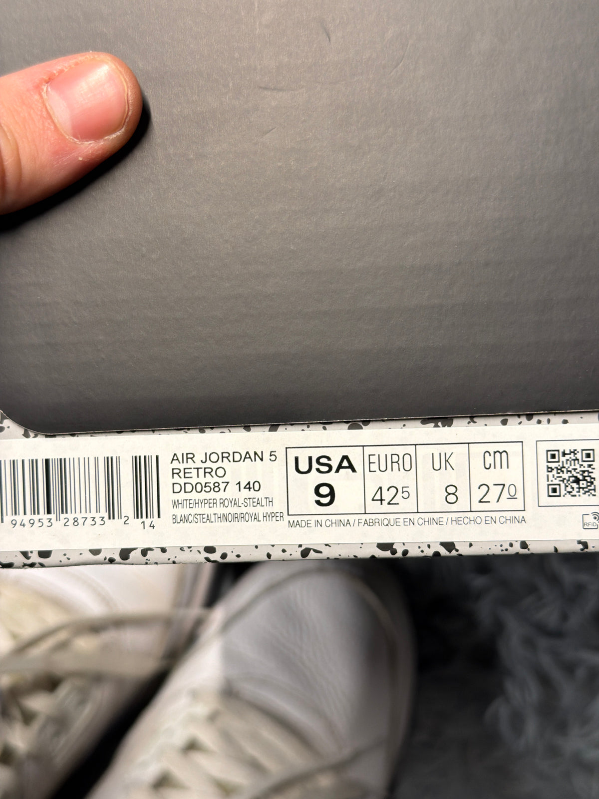 Jordan 5 royale stealth / size 42,5 / Pre-Loved