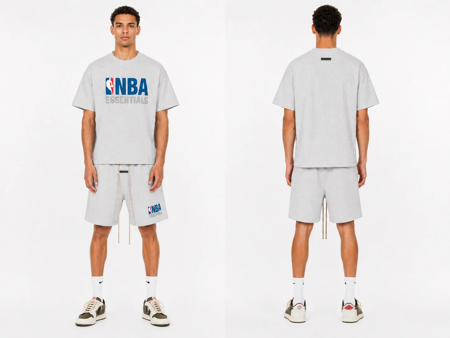 NBA Light Heather Summer Set on model