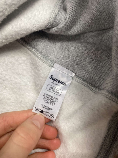 Grey Supreme hoodie bandana box logo blue m