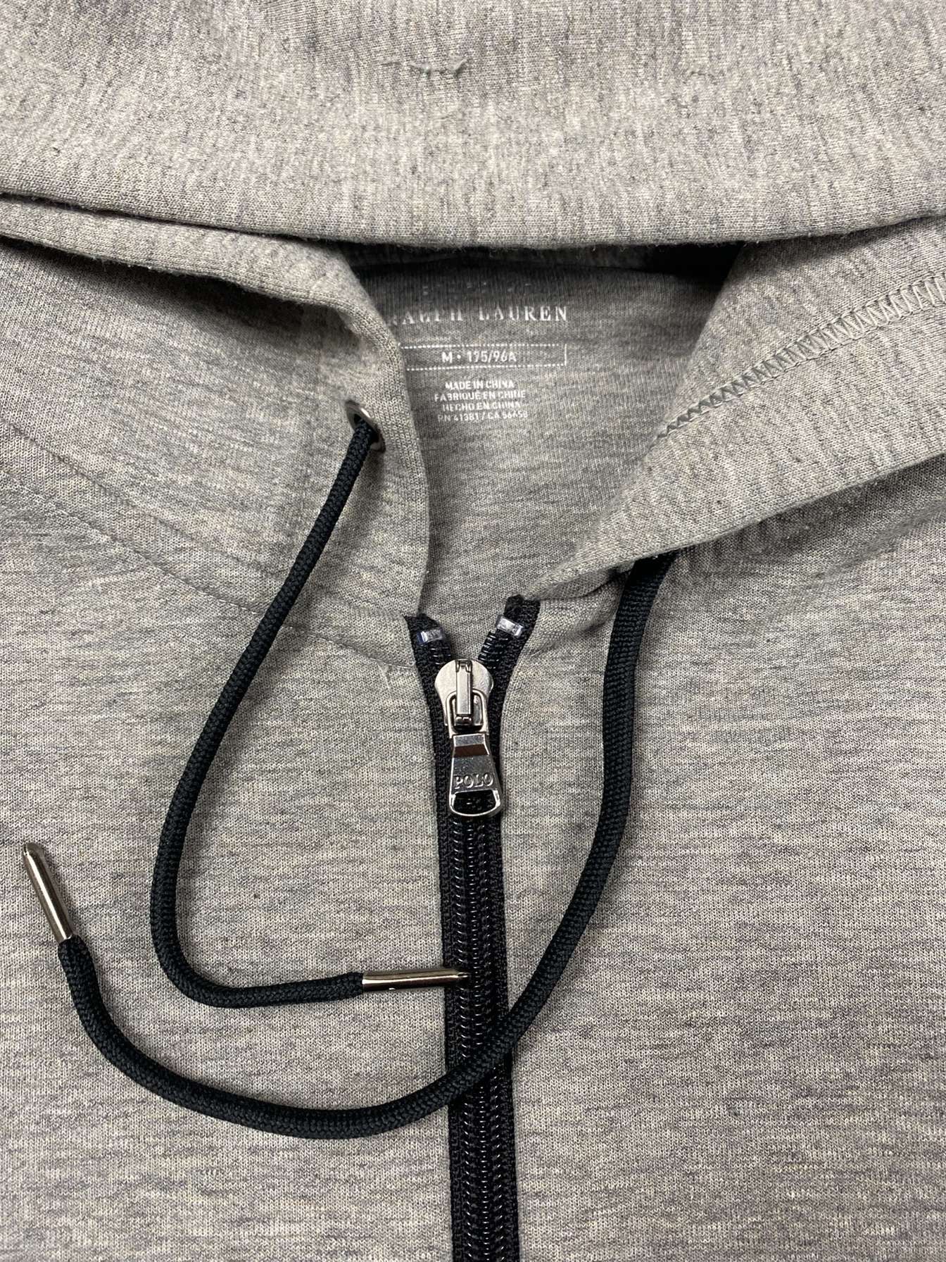 Ralph lauren zip up grey m