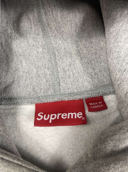 Grey Supreme hoodie bandana box logo blue m