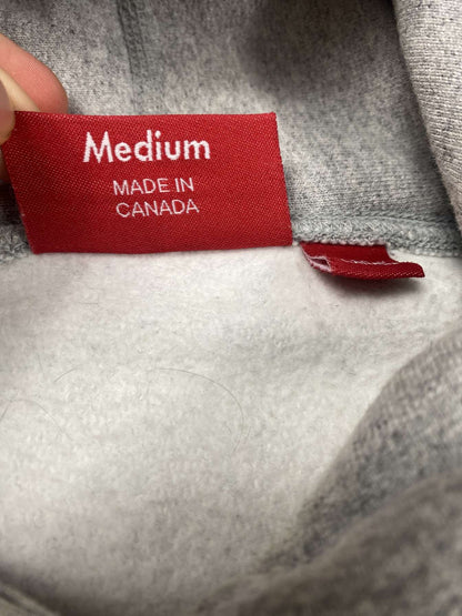 Grey Supreme hoodie bandana box logo blue m