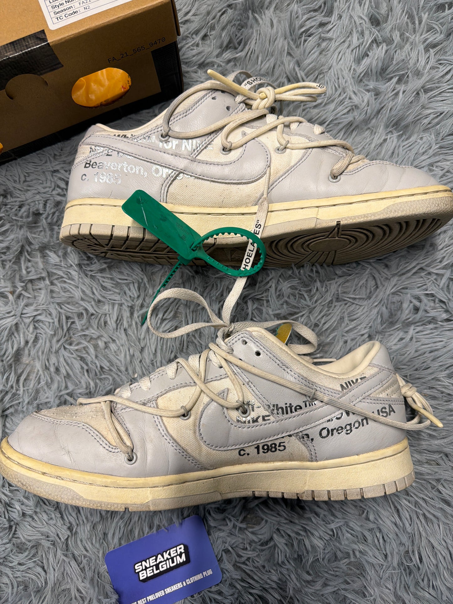 Nike dunk x off white “ lot 25/50 “ / size 44,5 / Pre-Loved