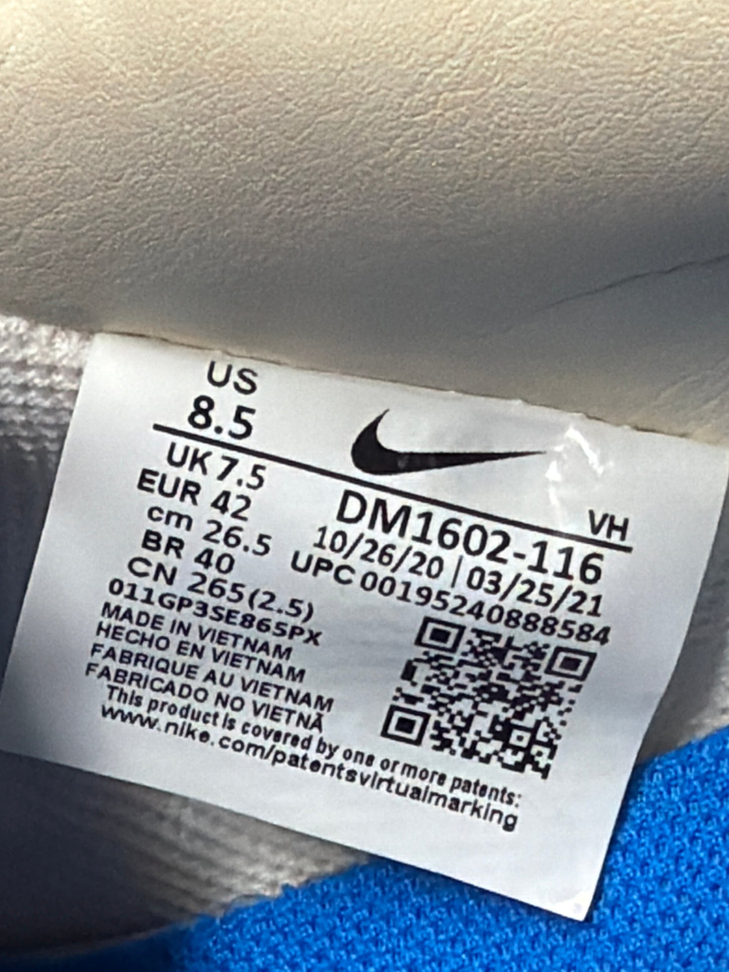 Nike dunk x Off-White “ Lot 26/50 “ / size 42 / Pre-Loved