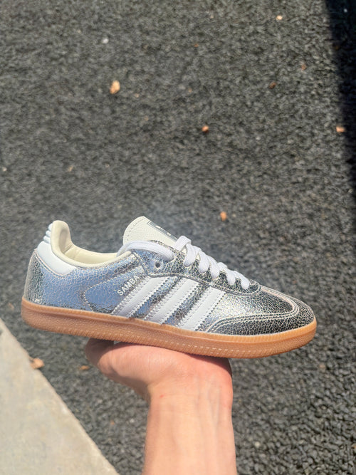 Adidas samba OG metallic silver