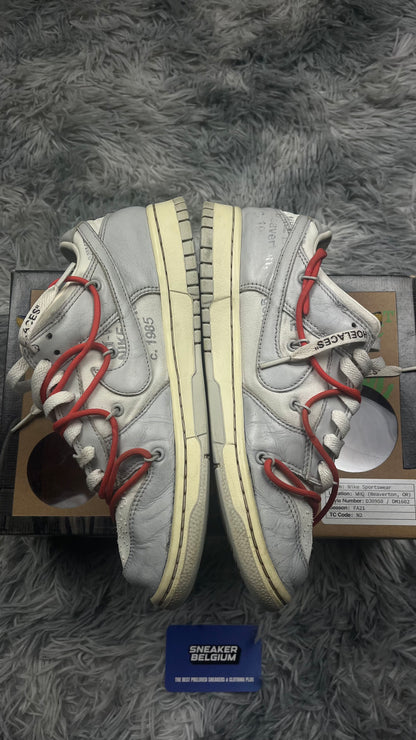 Dunk low off white lot 42