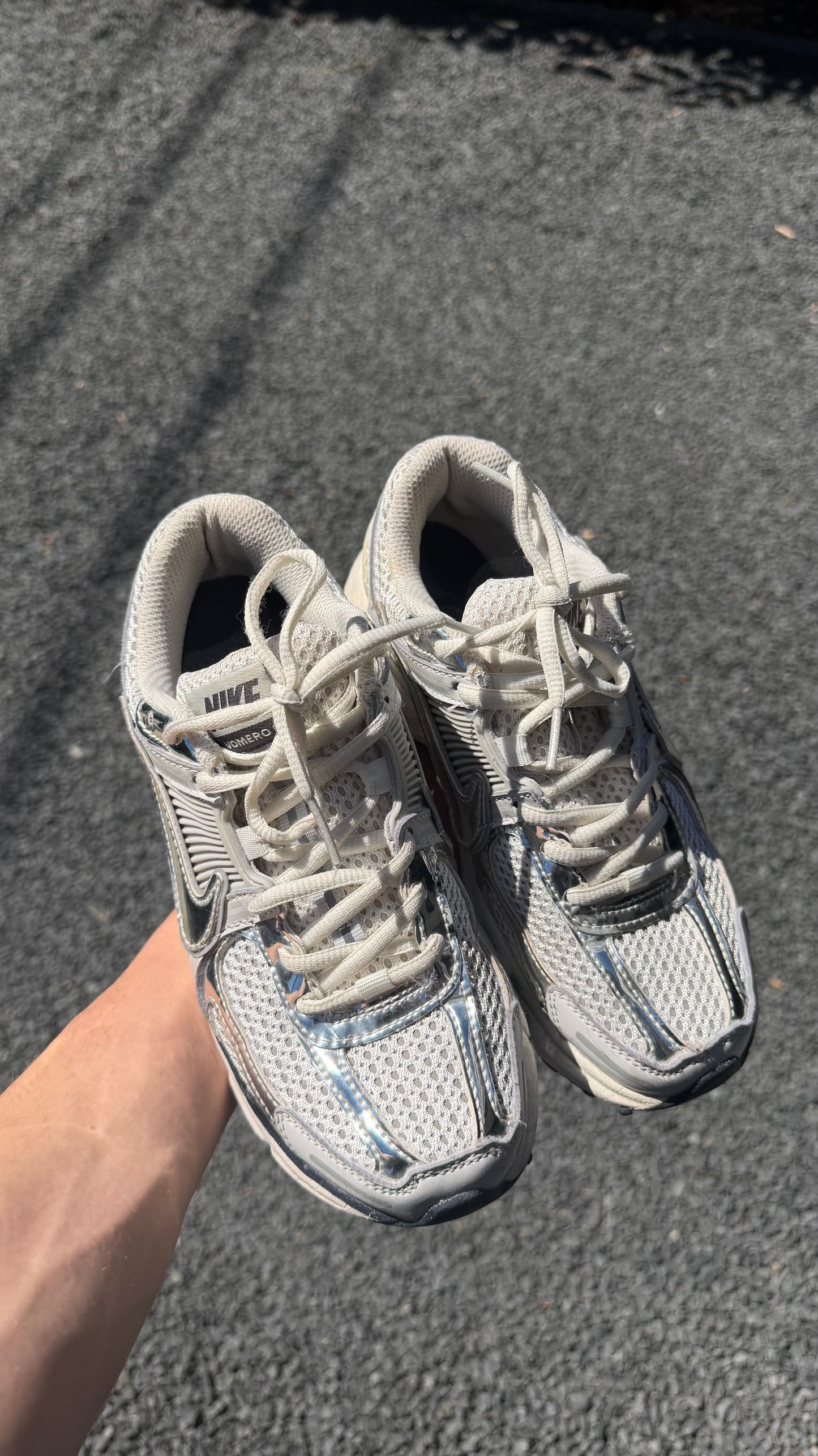 Nike vomero 5 “zilver” / pre-loved / sz 38