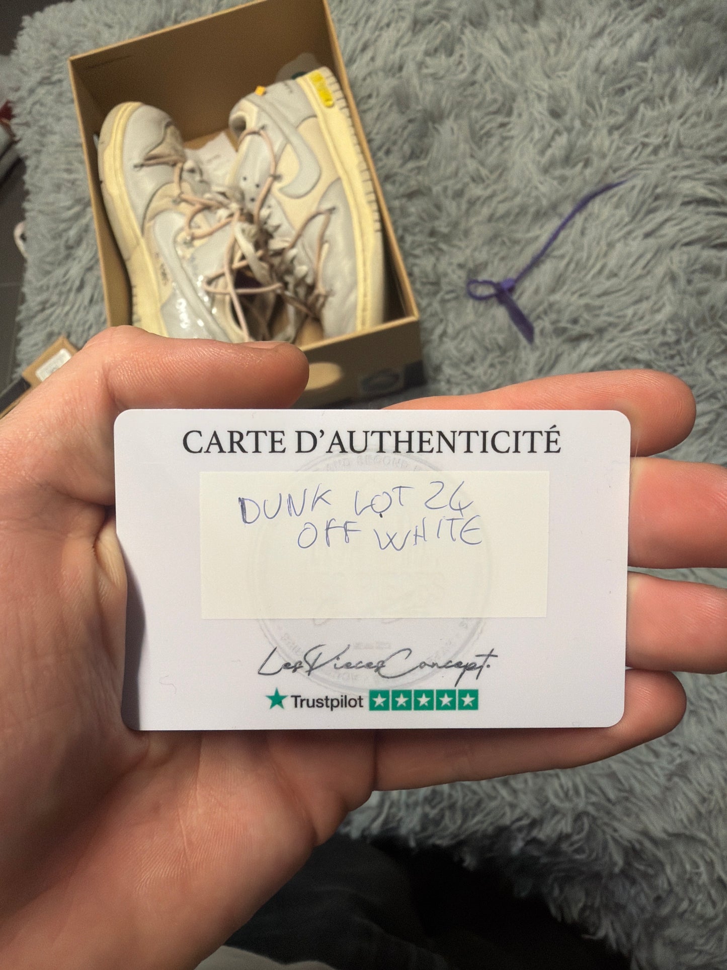 Nike dunk x Off-White “ lot 24/50” / size 44 / Pre-Loved