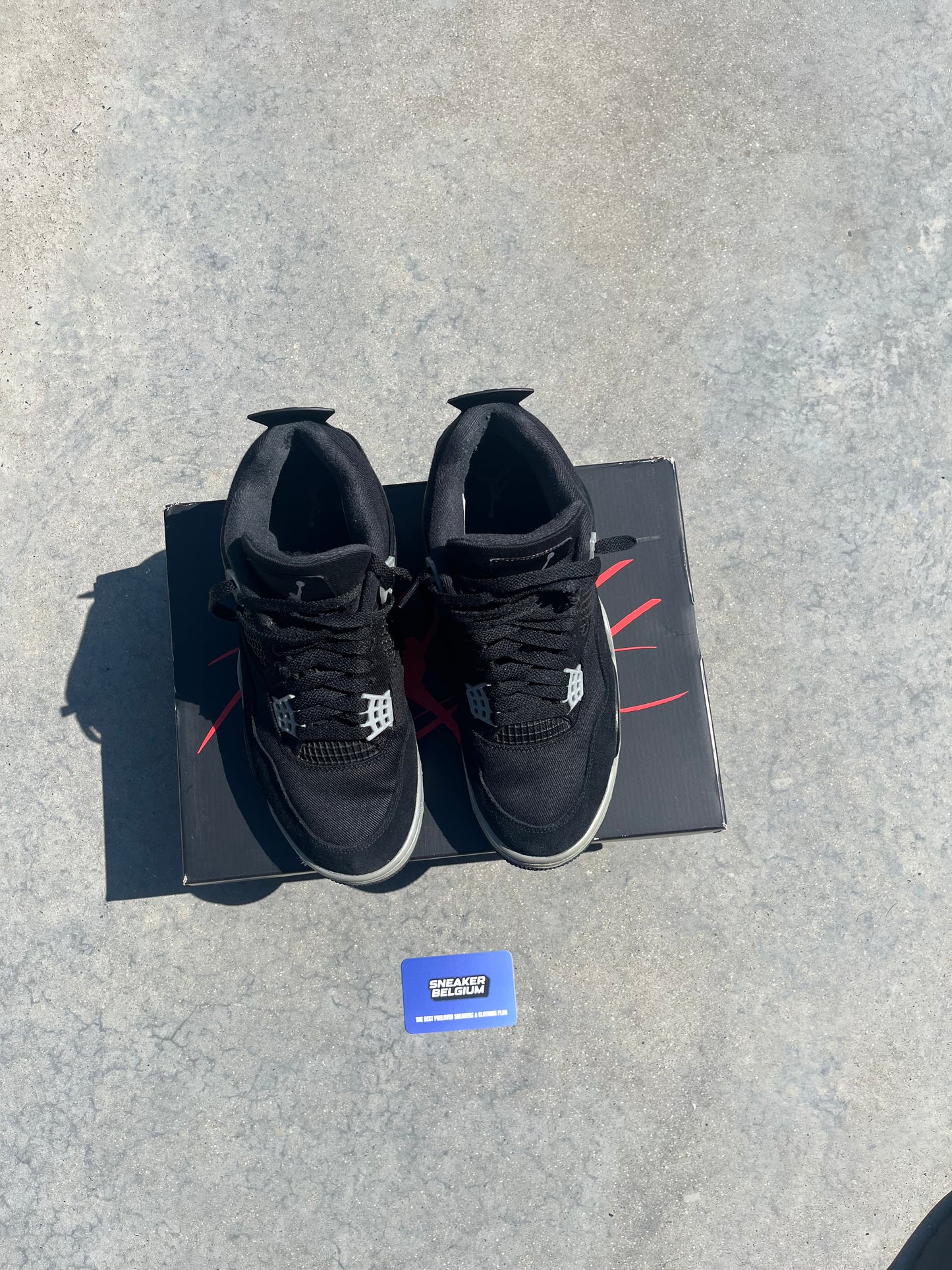 Jordan 4 black canvas | 43