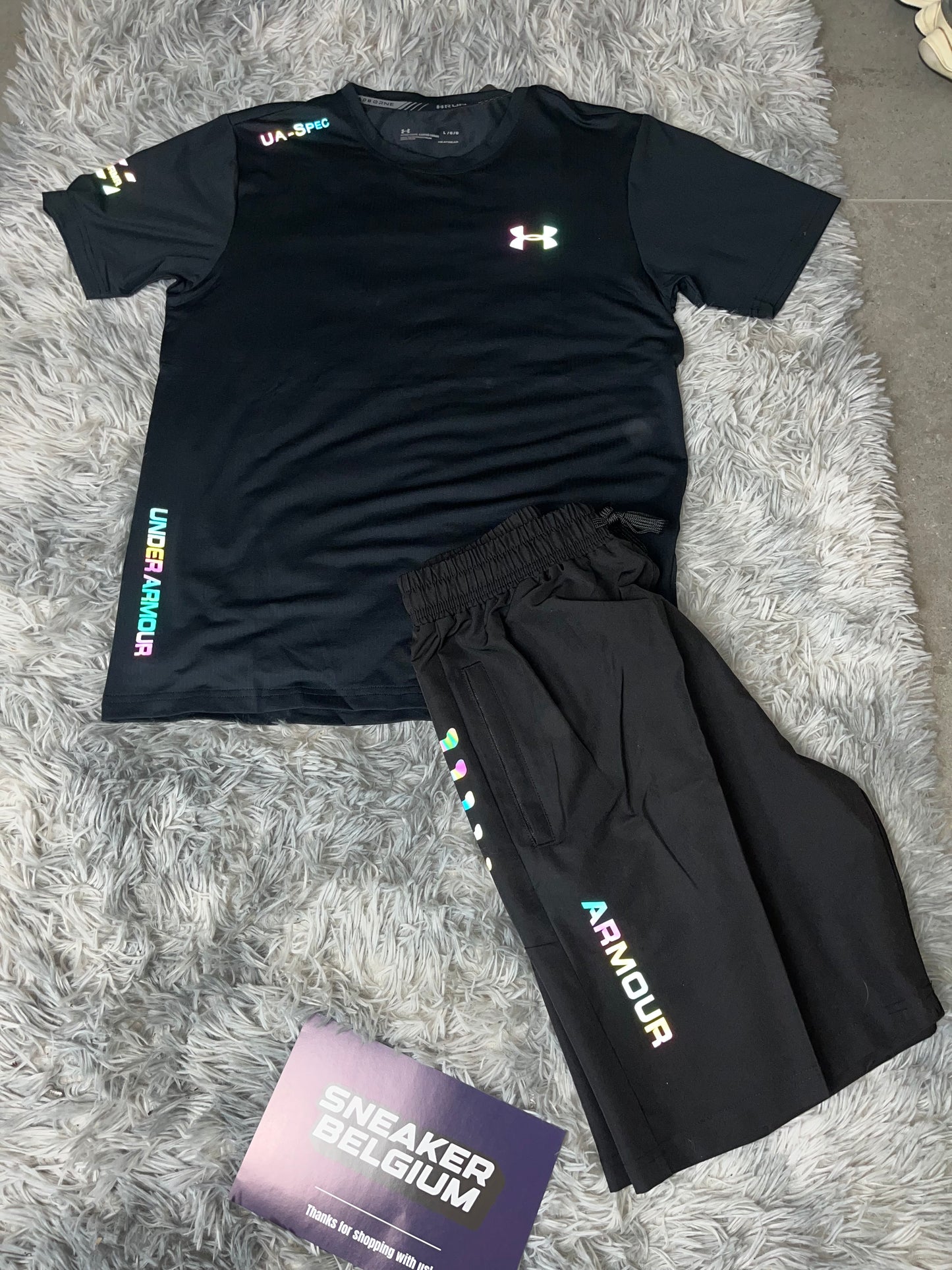 Under armour set shorts + t-shirt