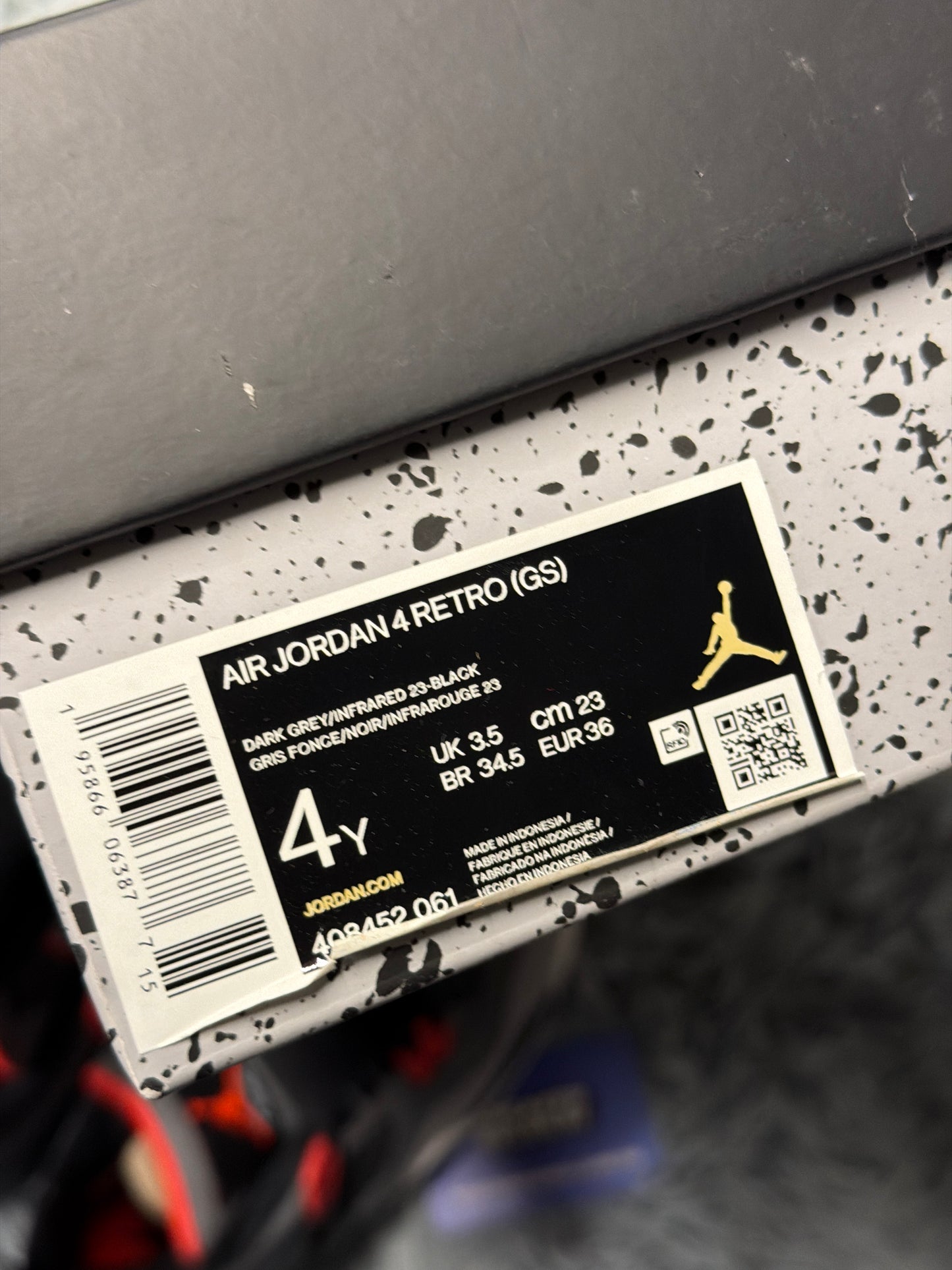 Jordan 4 GS infrared / size 36 / BRAND NEW!
