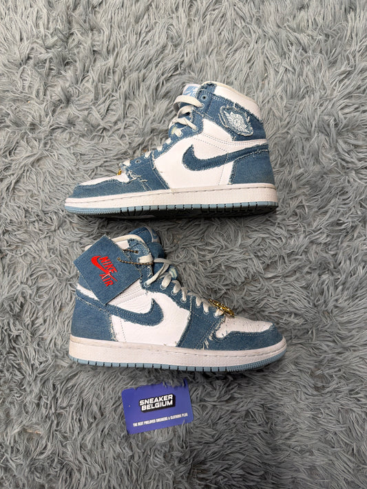 Jordan 1 High denim / size 38 / Pre-Loved
