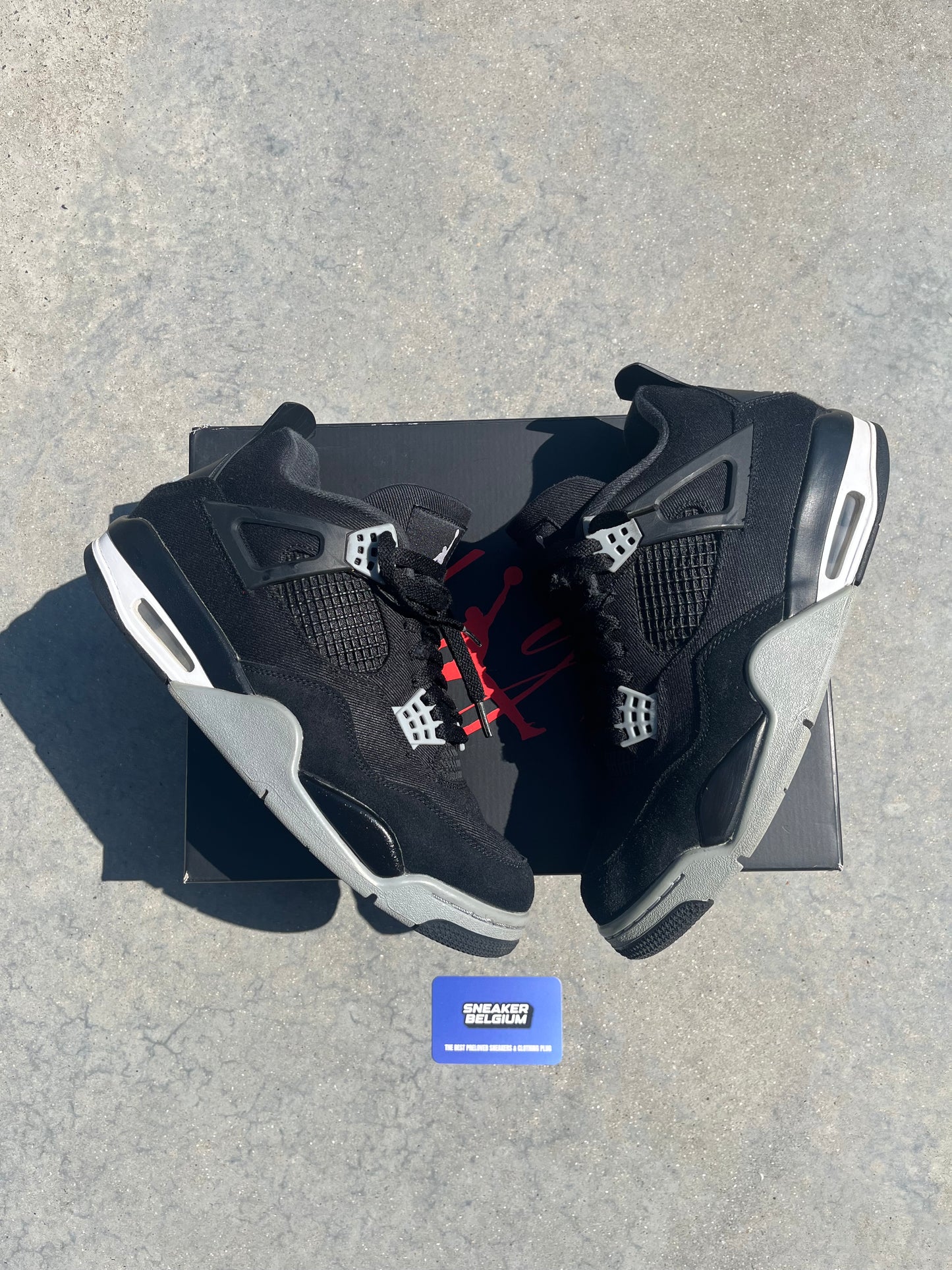 Jordan 4 black canvas | 43