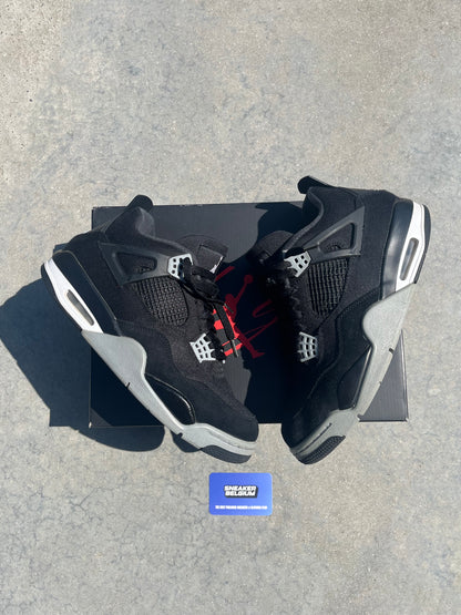 Jordan 4 black canvas | 43