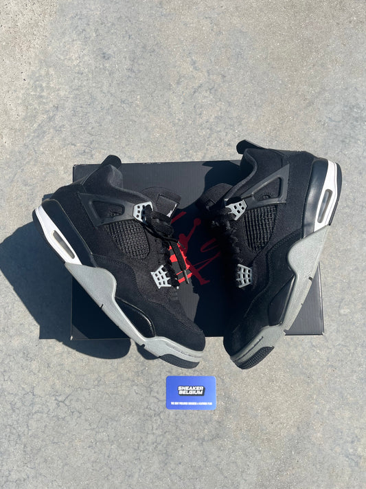 Jordan 4 black canvas | 43