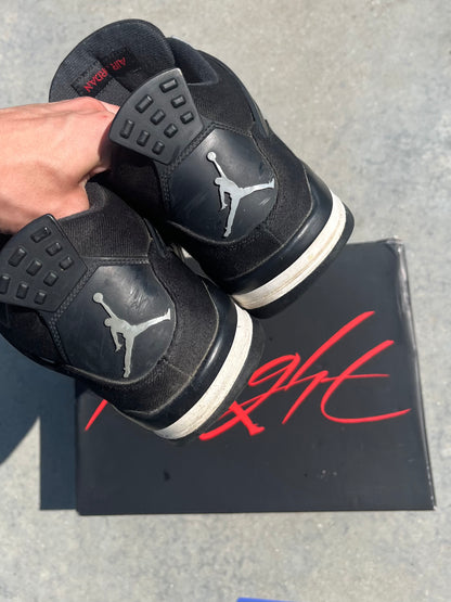 Jordan 4 black canvas | 44,5
