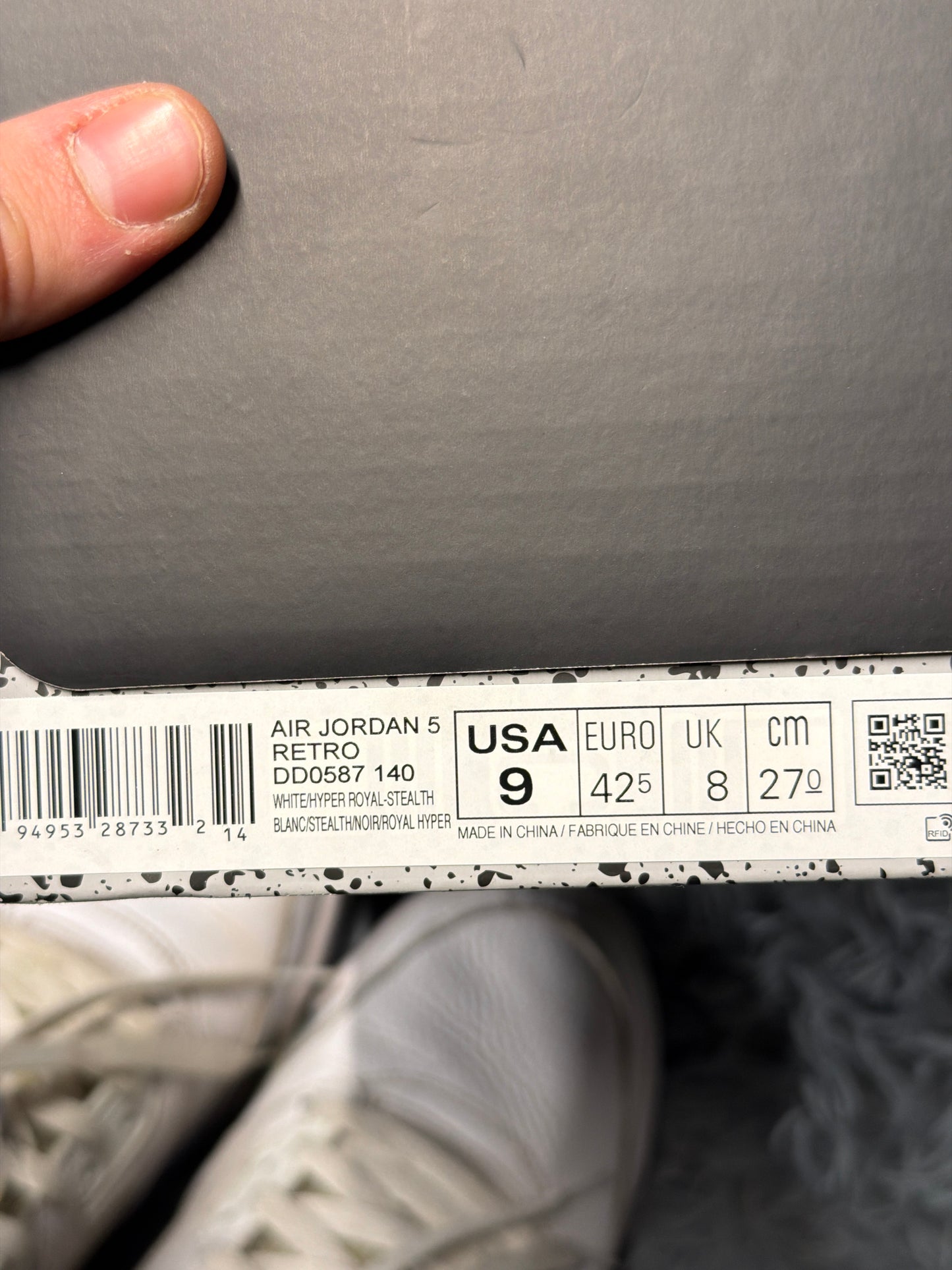 Jordan 5 royale stealth / size 42,5 / Pre-Loved