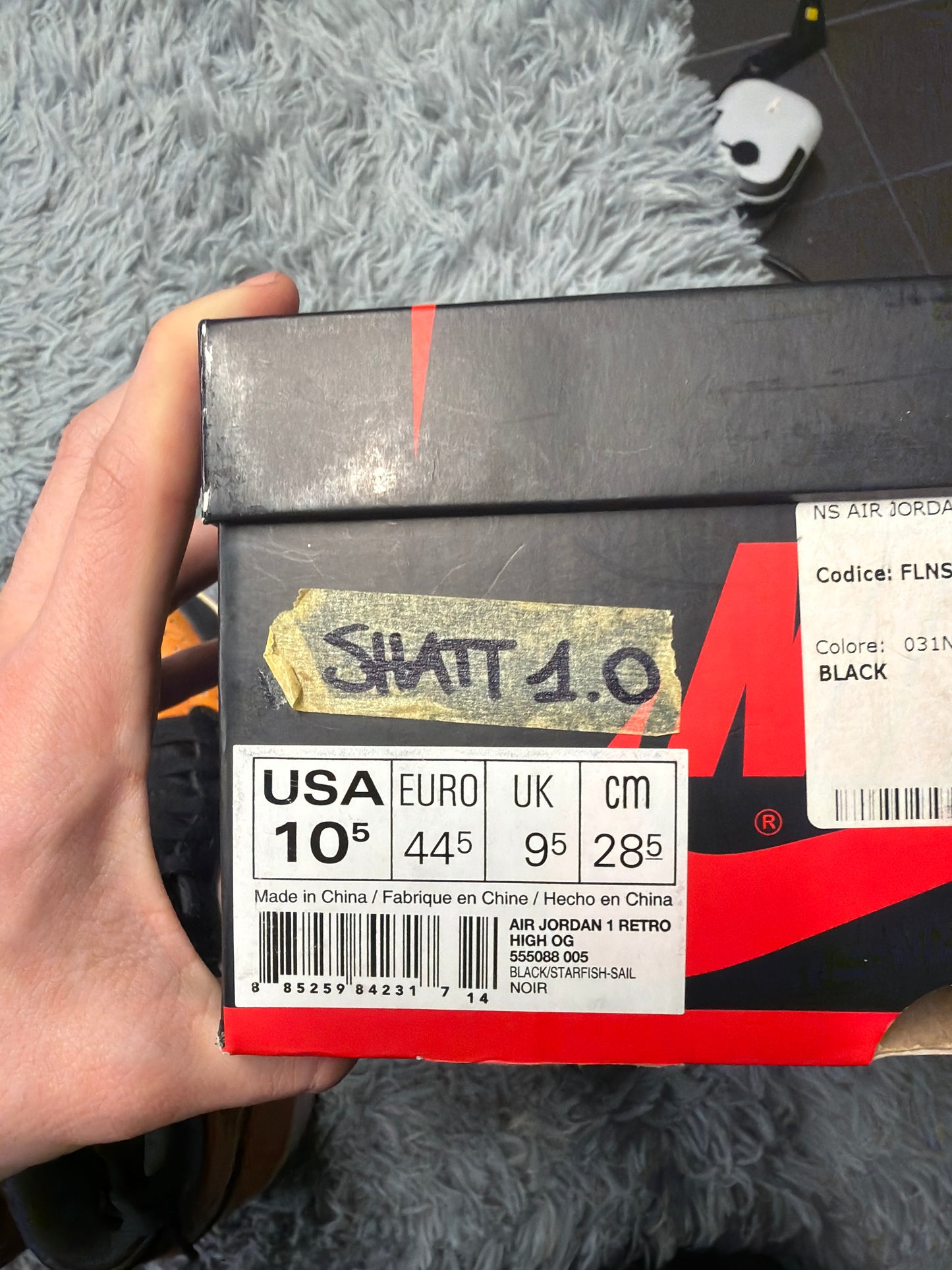 Jordan 1 high Shattered Backboard 1.0 2015 pair / size 44,5 / Pre-Loved