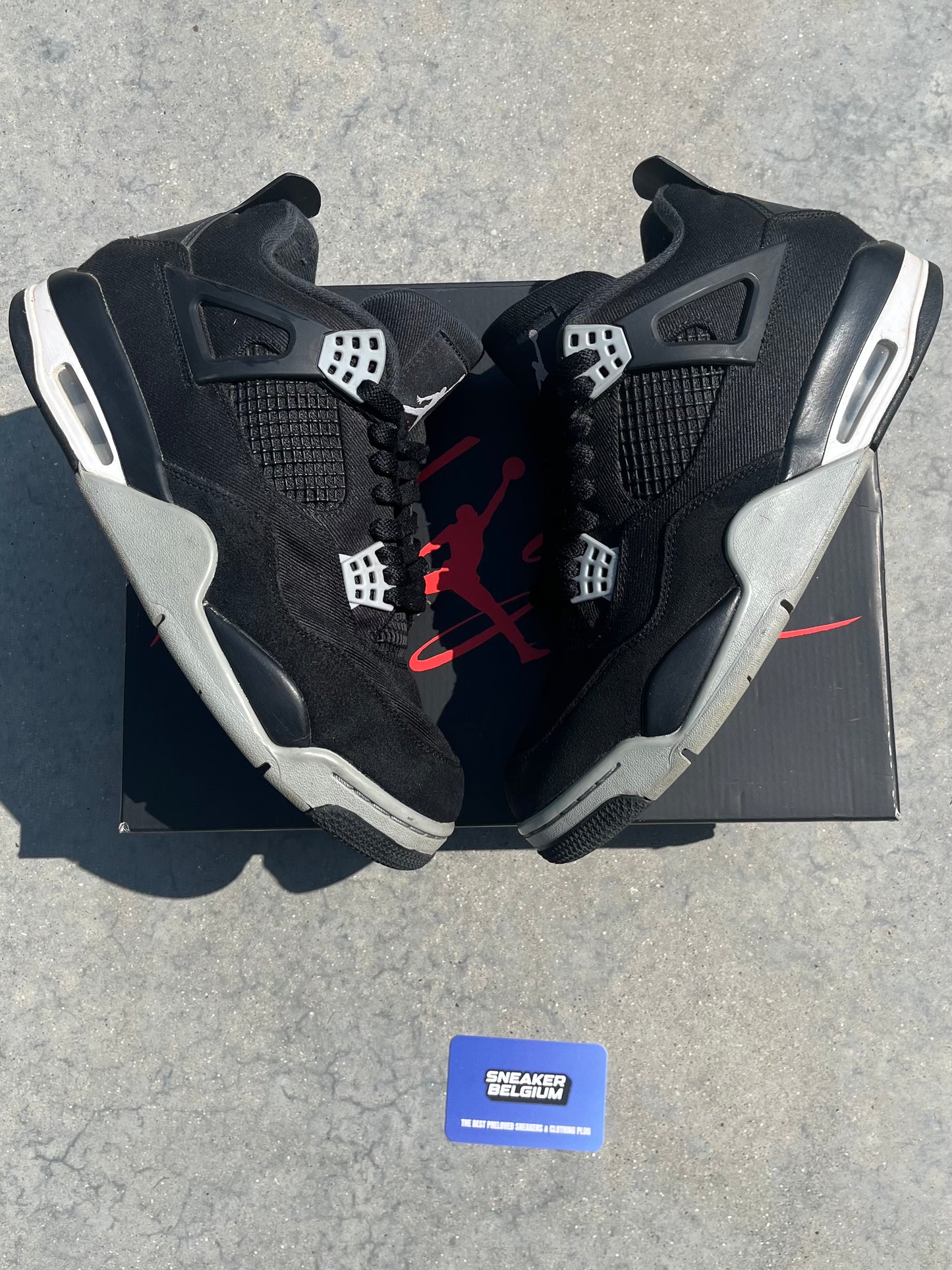 Jordan 4 black canvas | 44,5