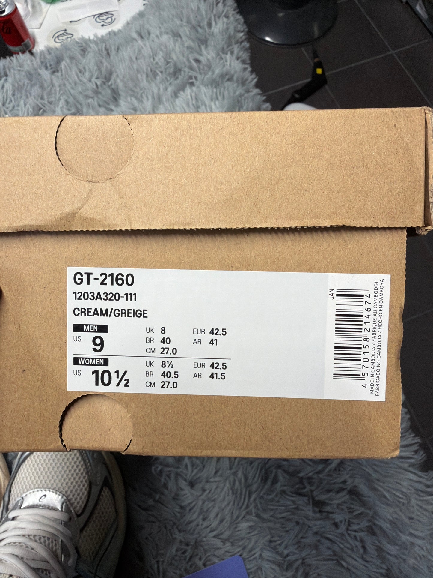 ASICS GT-2160 baby blue / size 42,5 / Pre-Loved