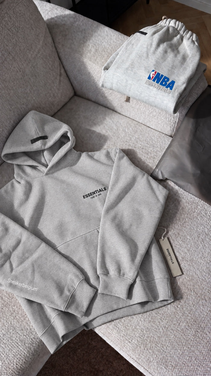 Fear of God Essentials Hoodie – Light Heather Grey