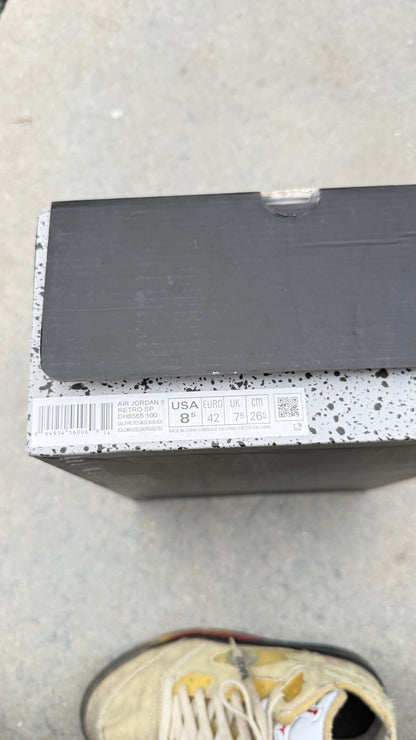 Jordan 5 off white sail | 42