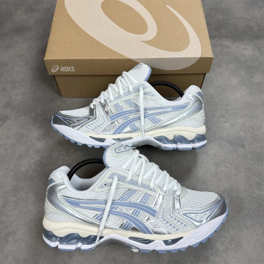 ASICS GEL-KAYANO 14 – White Light Navy sneaker – view 1