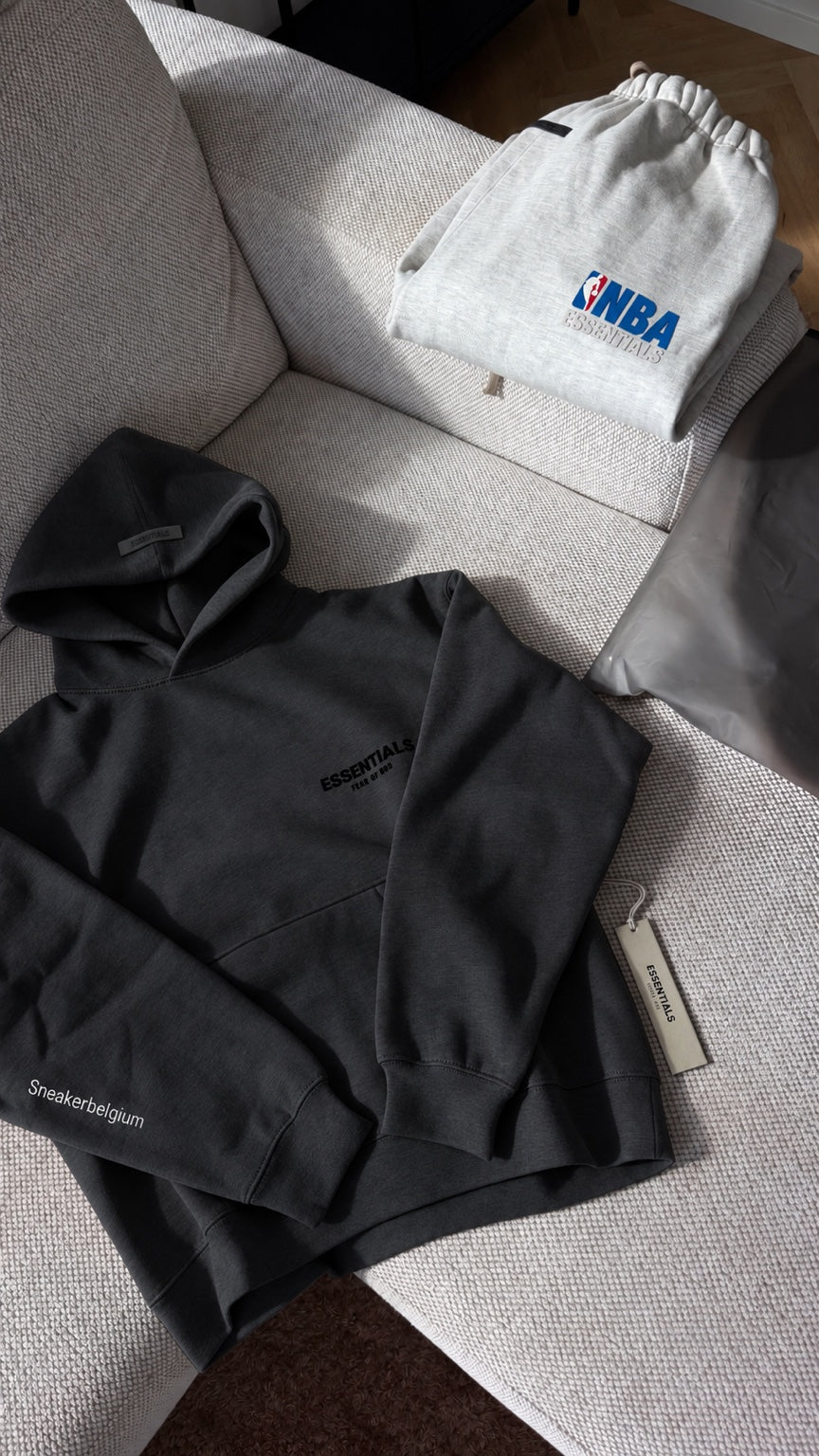 Fear of God Essentials Hoodie – Black / Black