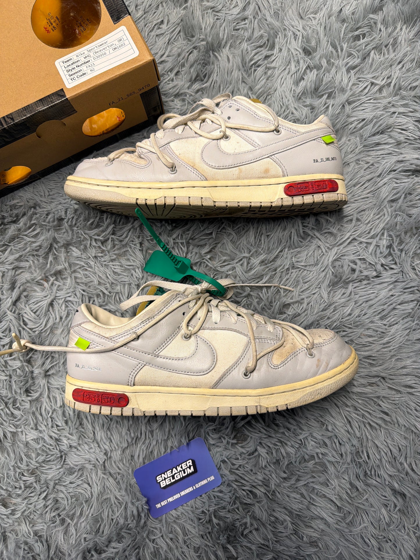 Nike dunk x off white “ lot 25/50 “ / size 44,5 / Pre-Loved