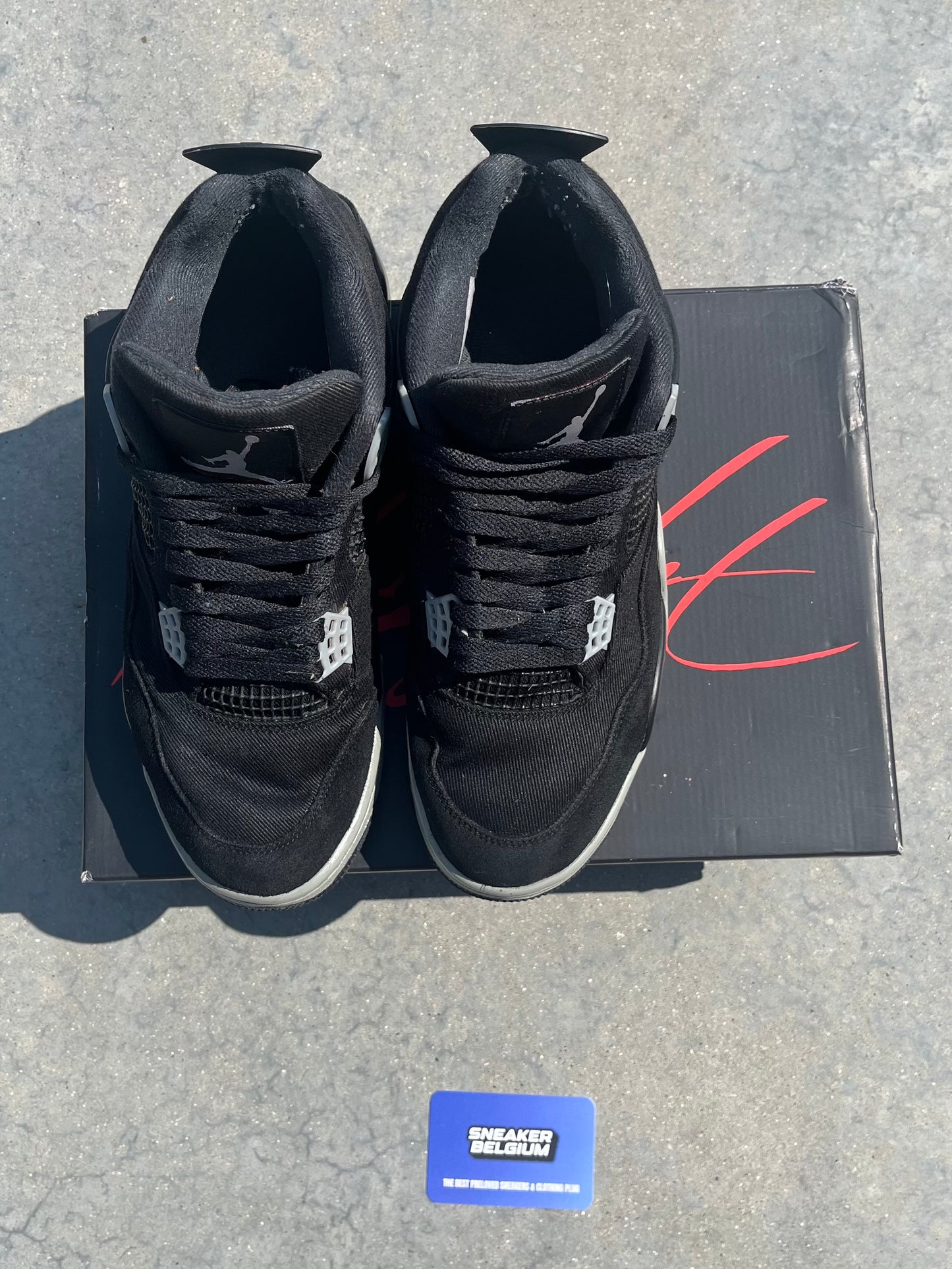 Jordan 4 black canvas | 44,5