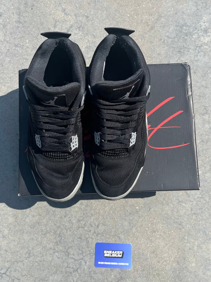 Jordan 4 black canvas | 44,5