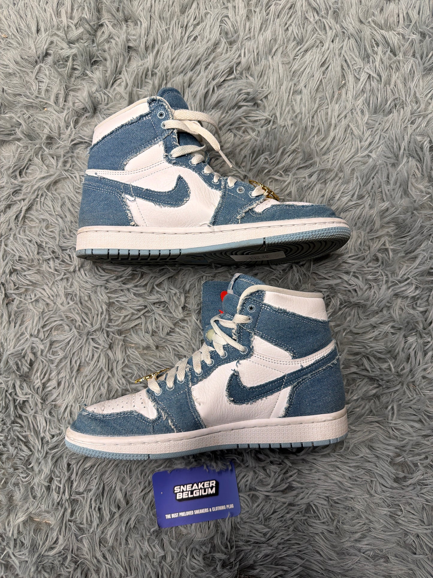 Jordan 1 High denim / size 38 / Pre-Loved