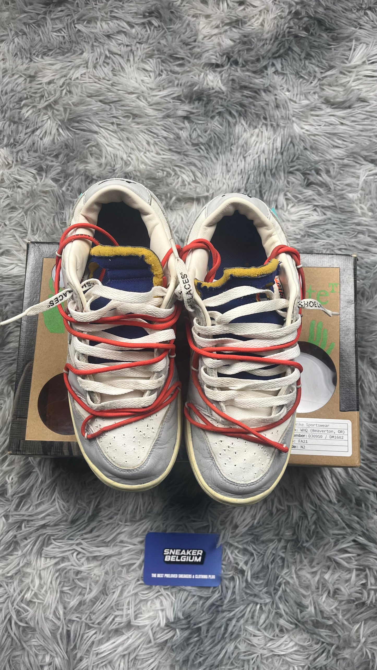 Dunk low off white lot 42