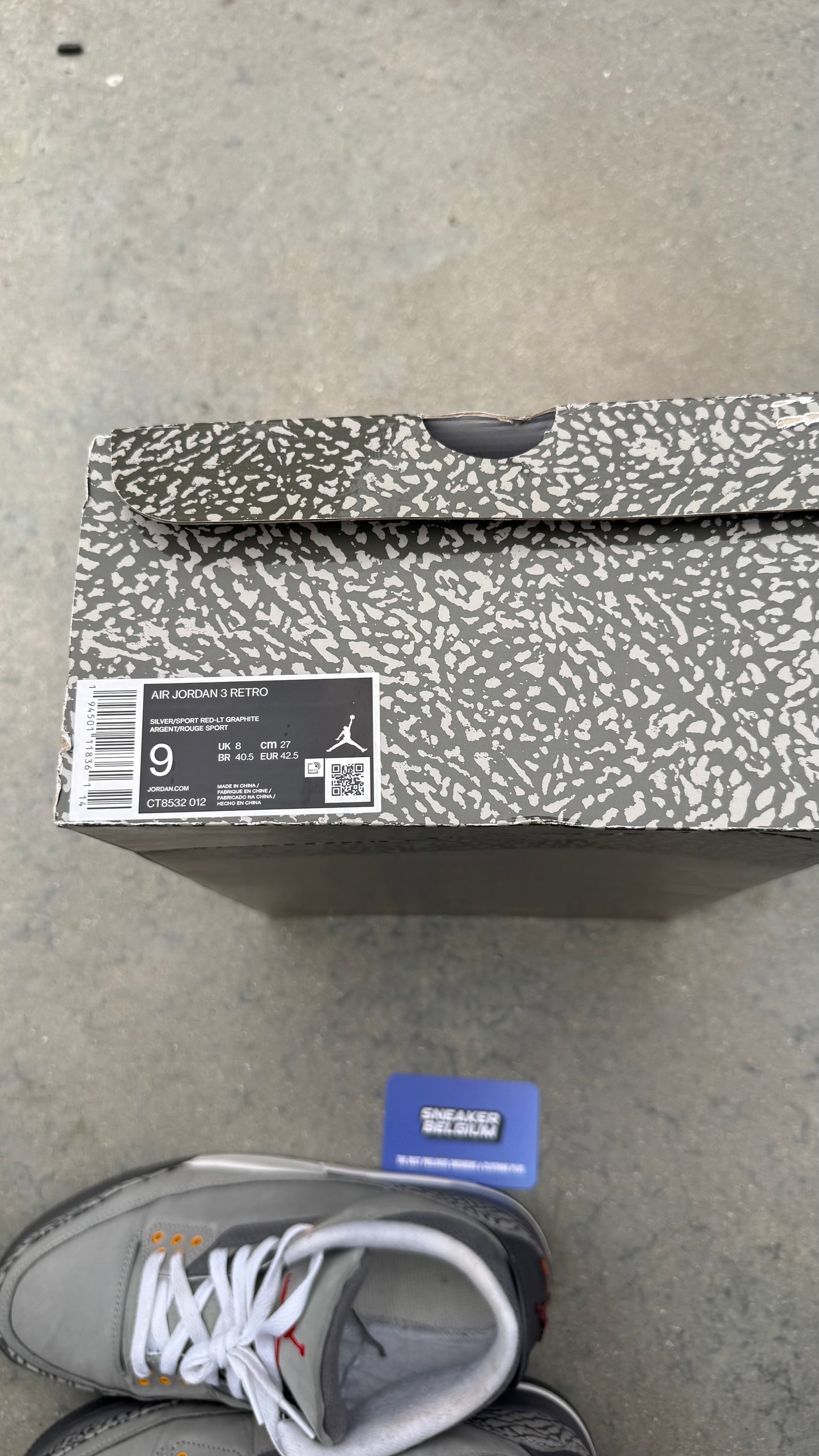 Jordan 3 cool grey | 42,5