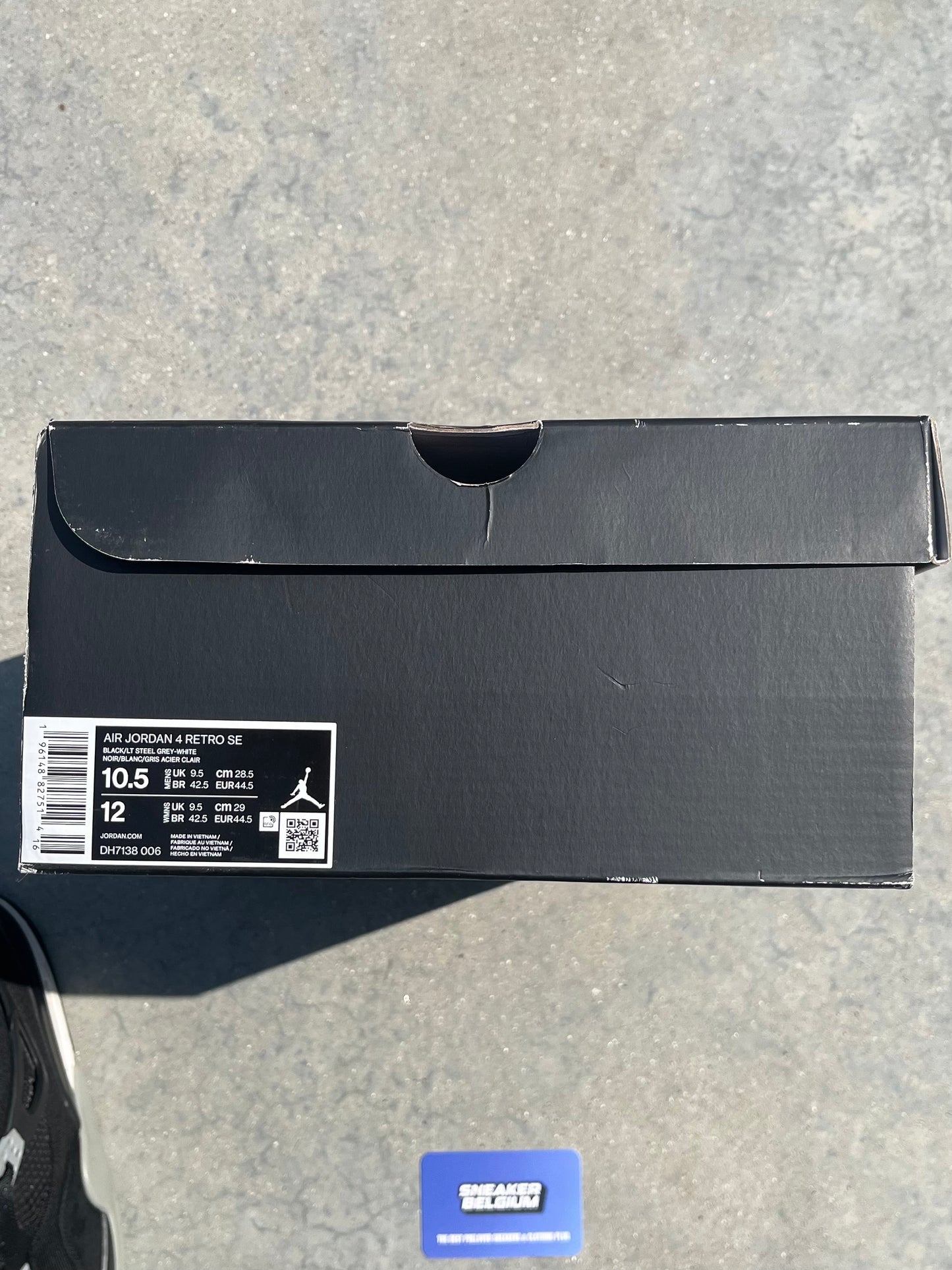 Jordan 4 black canvas | 44,5