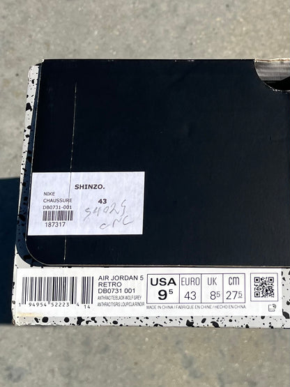 Jordan 5 black | 43