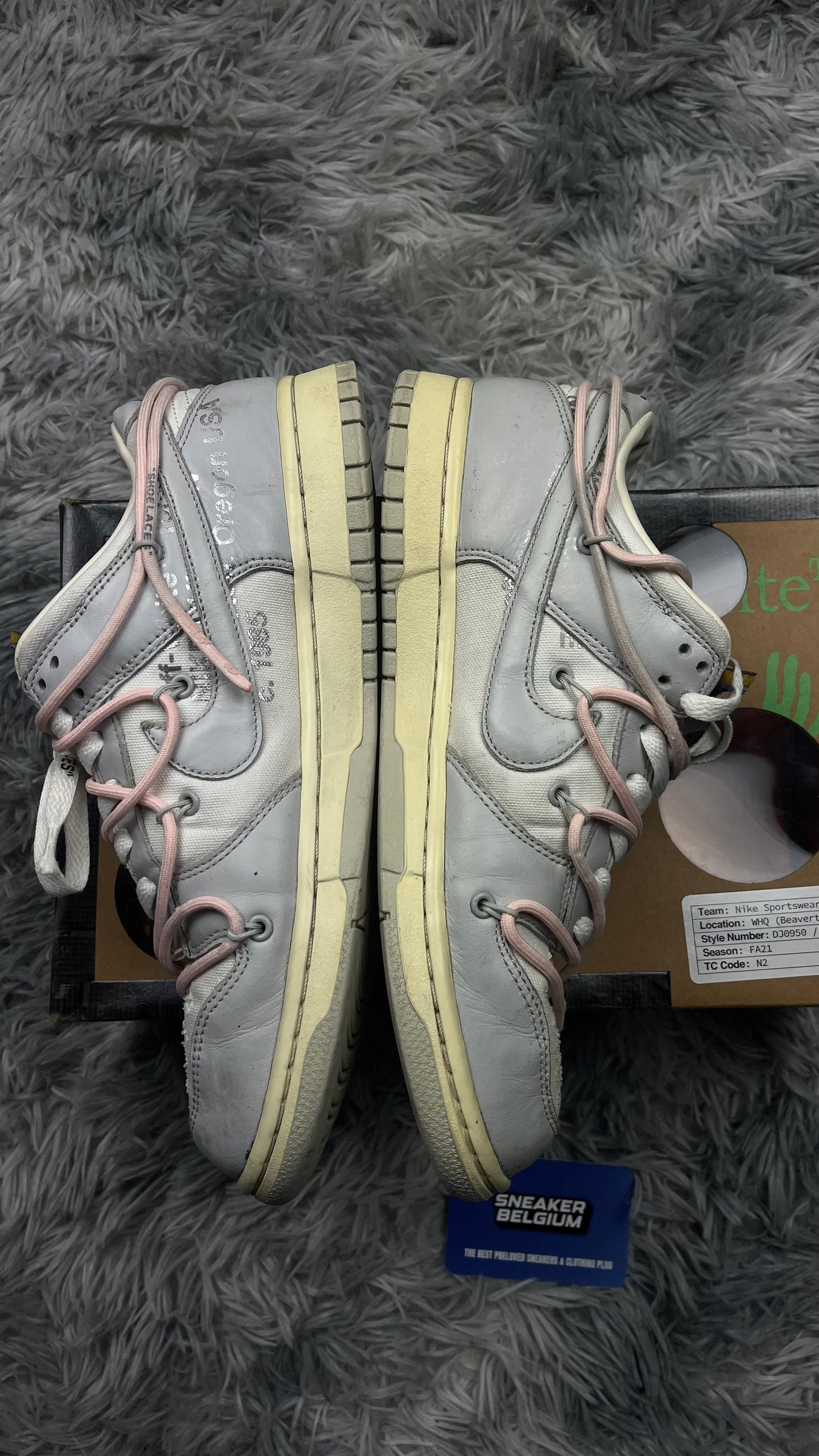 Dunk low off white lot 27 42,5