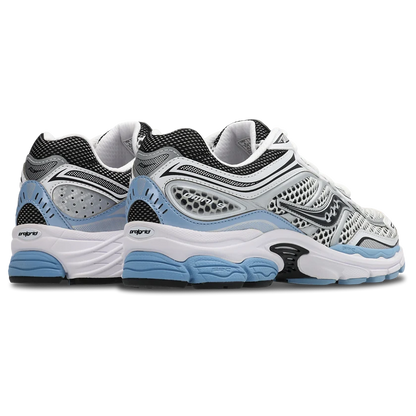 Saucony ProGrid Omni 9 White Black Light Blue – rear view