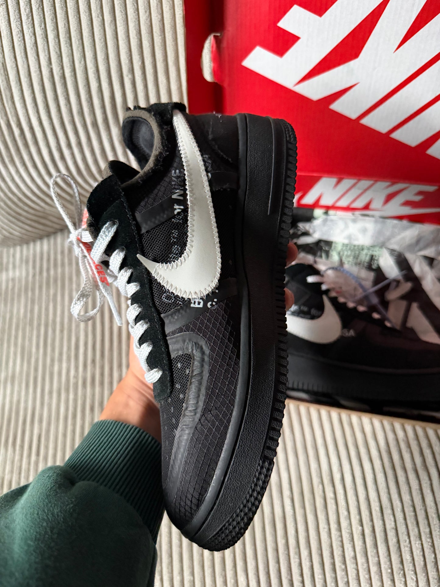 Airforce 1 x Off White black/ EU 40