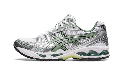 ASICS Gel-Kayano 14 White Pure Silver Slate Grey Sage side view