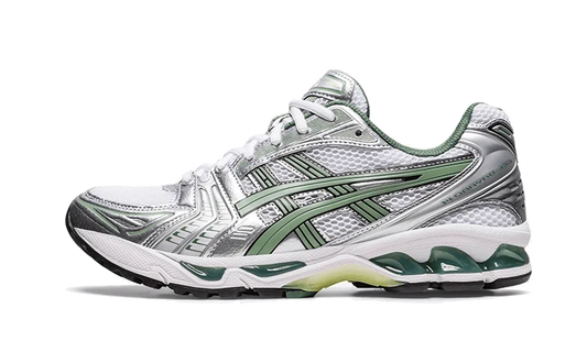 ASICS Gel-Kayano 14 White Pure Silver Slate Grey Sage side view