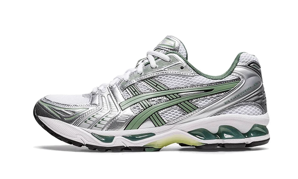 ASICS Gel-Kayano 14 White Pure Silver Slate Grey Sage side view