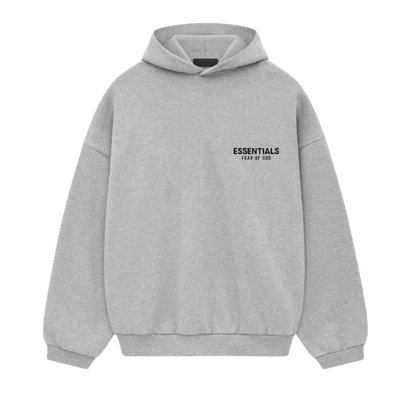 Fear of God Essentials FW24 Light Heather Hoodie front