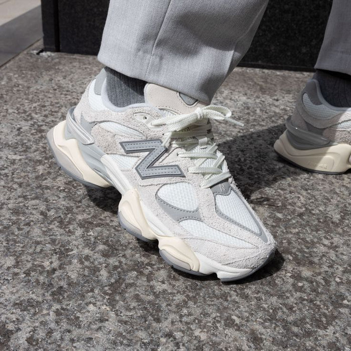 New Balance 9060 Moonbeam Sea Salt on foot
