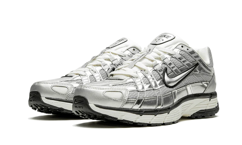 Nike P-6000 Metallic Silver pair