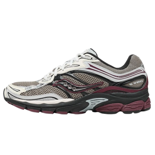 Saucony ProGrid Omni 9 Tomorrow Meet Yesterday Tan Maroon