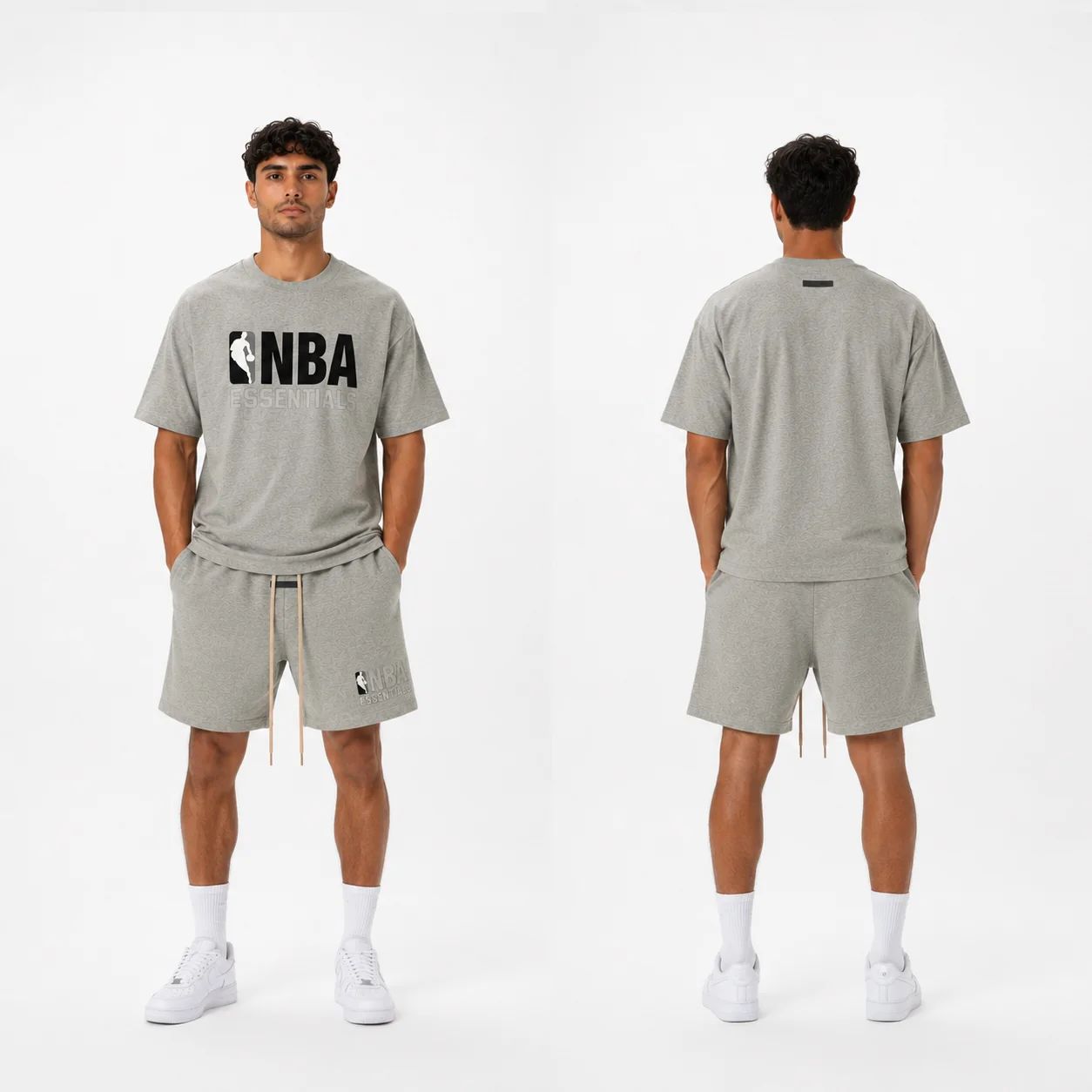 NBA Warm Heather Summer Set on model